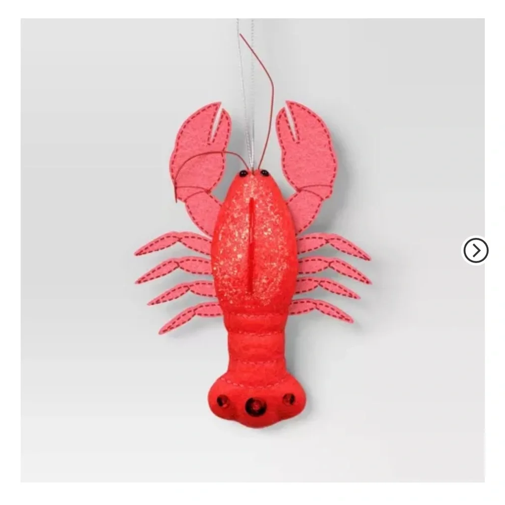 New Target Christmas Fabric Lobster Ornament - Wondershop